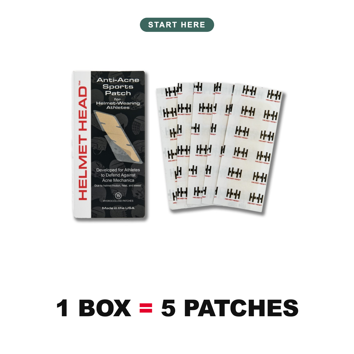 Helmet Head Anti-Acne Sports Patch - 1 Pack