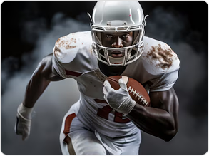 Full helmet with chin strap